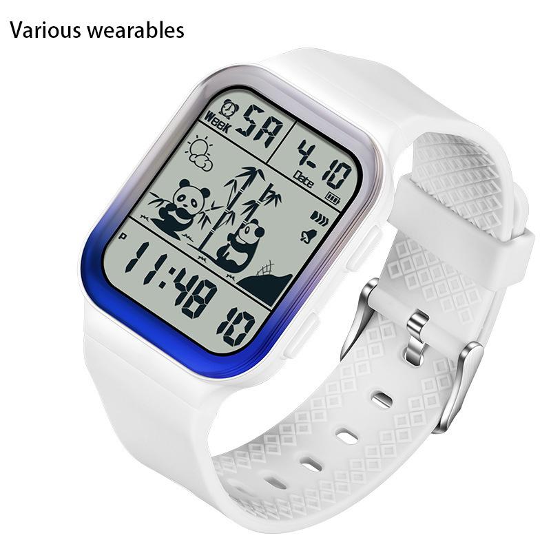

Square Gradient Electronic Watch for Teenagers and Students Outdoor Waterproof Trendy Men s and Women s Watch