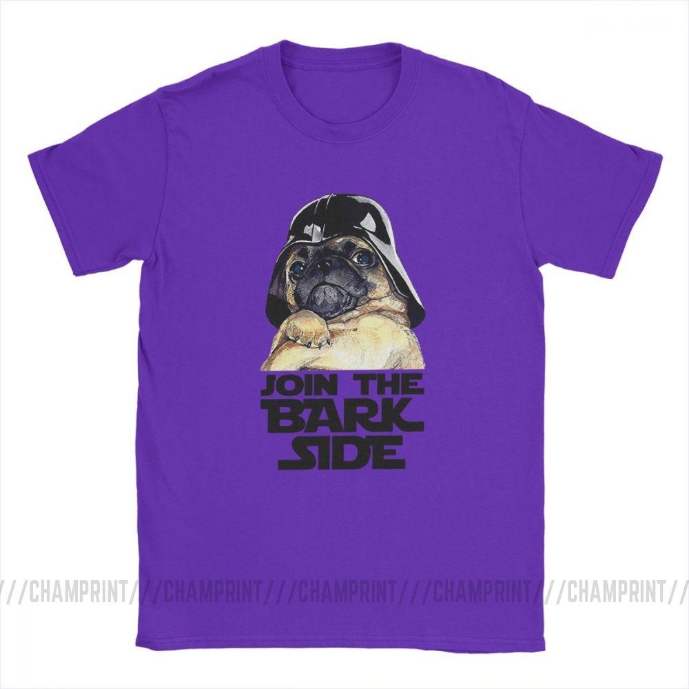Join The Bark Side Pug Lover Funny T Shirt For Men Dog Puppy Short Sleeve Clothes