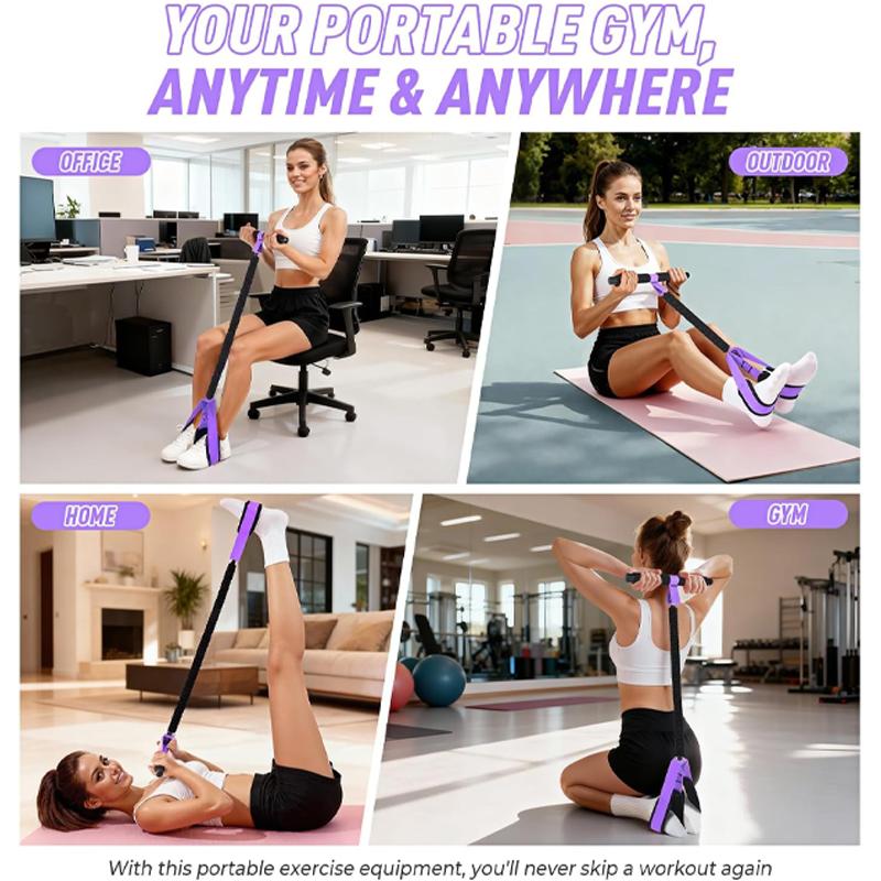 Upgraded Soft Foot Pedal Multi-Functional Resistance Band Suitable for Sit-Ups and Full-Body Home Gym Training Core/Abdominal Muscle Exercises
