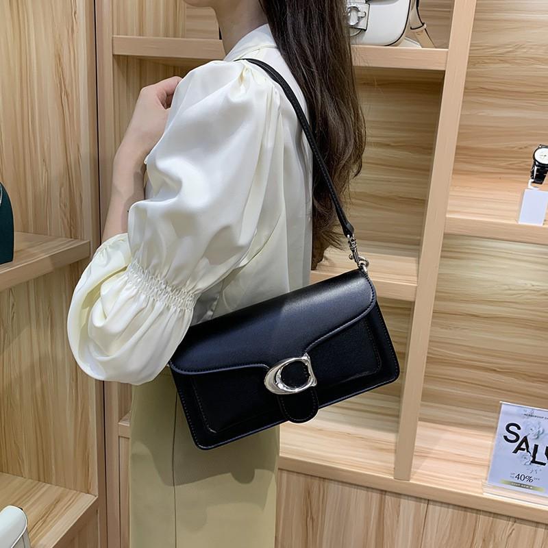 2025 One-shoulder Cross-body Bag High-end Leather All-matching Fashionable Small Square Popular Underarm