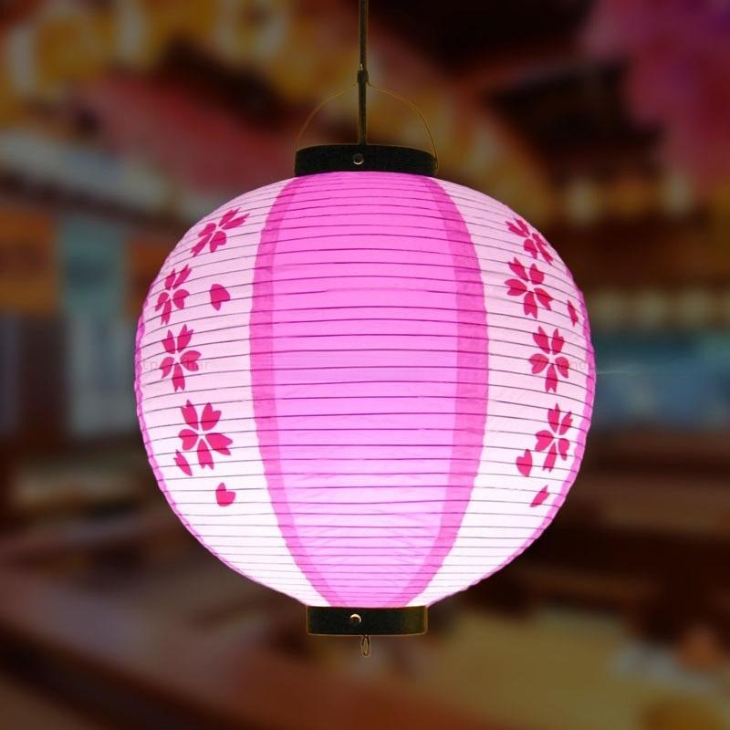 Red/Beige 30cm PVC Waterproof Japanese Lantern Korean Ramen Sashimi Izakaya Cuisine Shop Restaurant Decor Traditional Lantern