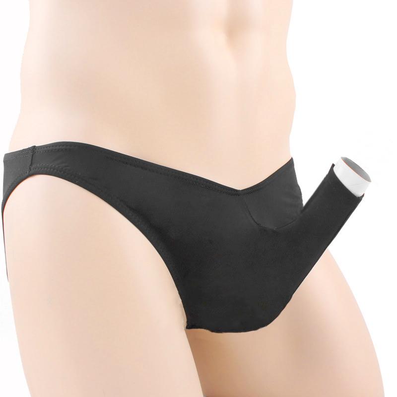 1Pc Underwear Sexy Pouch Briefs Glossy Viscose Filament Silky Polyester Bikini Men's