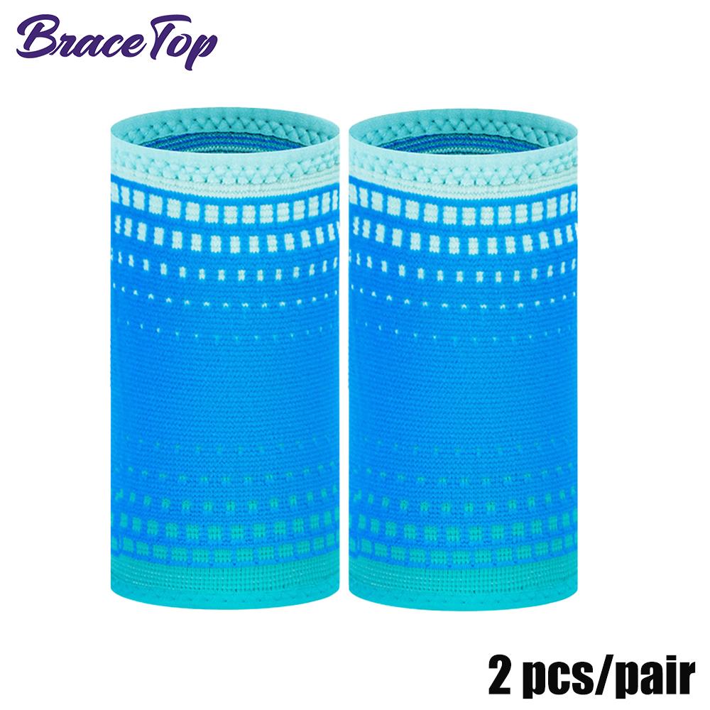 1 Pair Sports Wristband Sweat Absorbent Tennis Volleyball Gym Wrist Support Brace Towel Wrap for Men Women