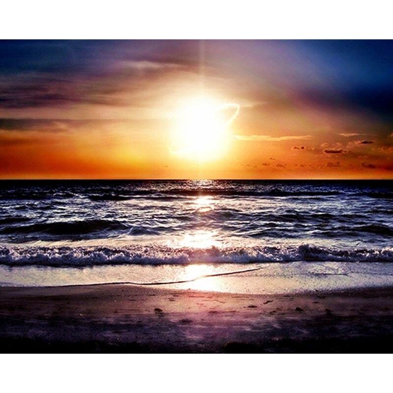 Diamond Painting Landscape Kits Full Round Diamond Embroidery Cross Stitch Diamond Mosaic Handcraft Home Decor