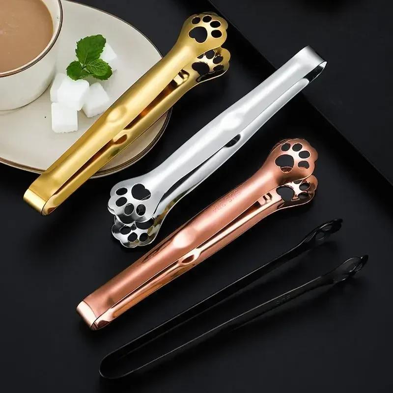 Creative Cat Claw Ice Clip 304 Stainless Steel Extended Ice Cube Clip Sugar Clip Thickened Bar Ice Cube Tongs Sugar Cube Clip