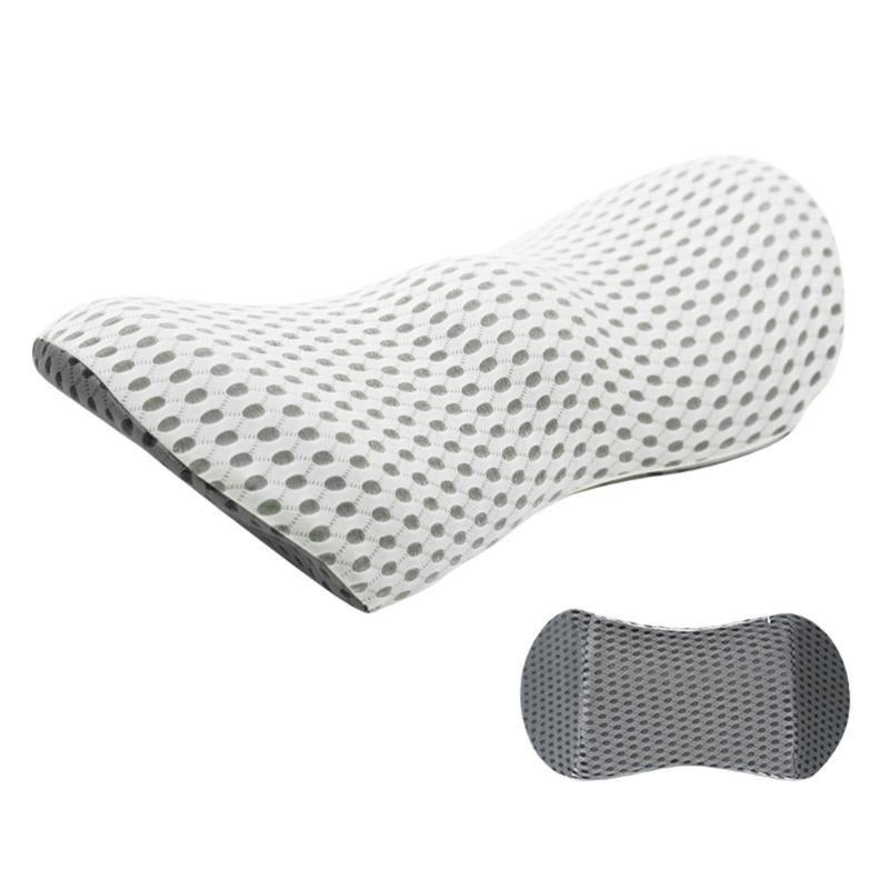 Back Support Pillow for Office and Car Seats 3D Curveds Lumbar Cushions with Washable Cover for Enhanceds Comfort