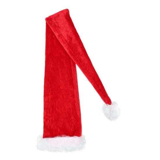 

Длинные шапки Санты для взрослых детей Унисекс Плюшевая Рождественская шапка с пушистым XL