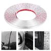 Chrome Moulding Trim Car Door Protector Stickers Strip Bumper Grill Car Anti-Collision Tape Door Edge Guard Plate Bright Sticker
