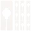 Lurrose Clothes Hanger Set of with Clothing Size Plastic Dividers for Clothes 5x2 Inches Dividers, 10, Tags, Storage,