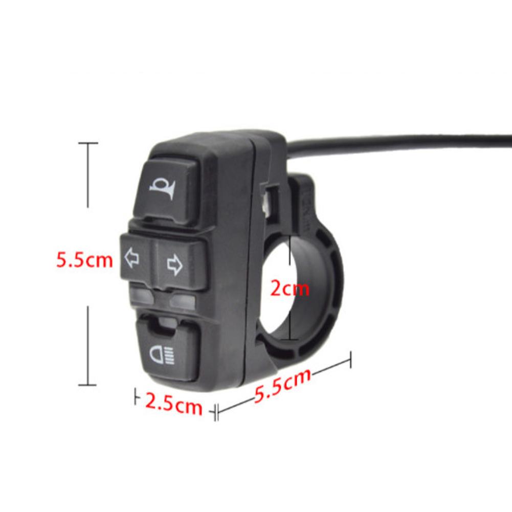 24-48V multifunkcionális e-bike fényszóró hátsó lámpa kapcsolóval elektromos kerékpár rollerhez