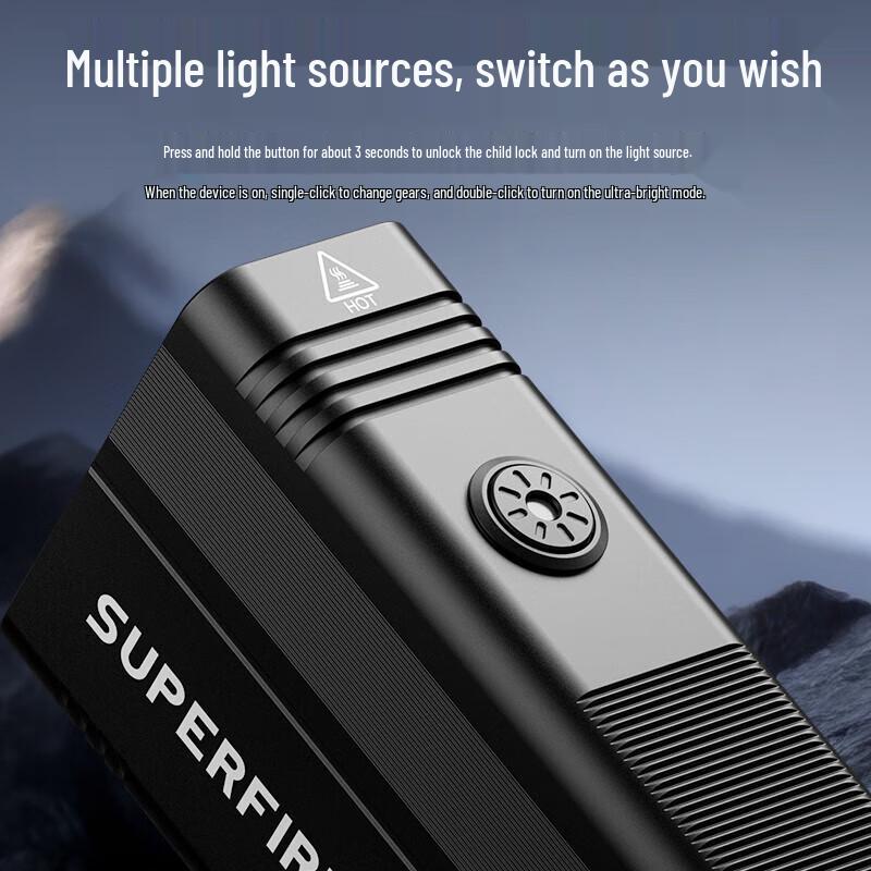 Shenhuo M33 Ultra-Long Range Rechargeable Flashlight