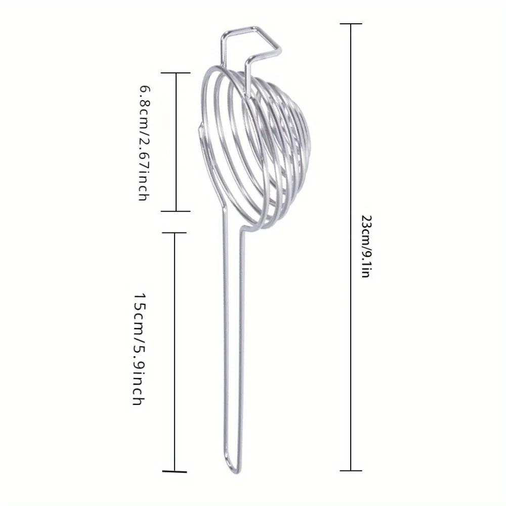 1PC Spiral 304 Stainless Steel Egg White Separator Egg Yolk Remover Divider with Long Handle Kitchen Tool