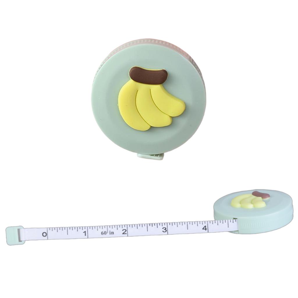 150cm Mini Retractable Tape Measure Cute Floral Strawberry Design Sewing Ruler for Home Crafts and Outdoor Activity