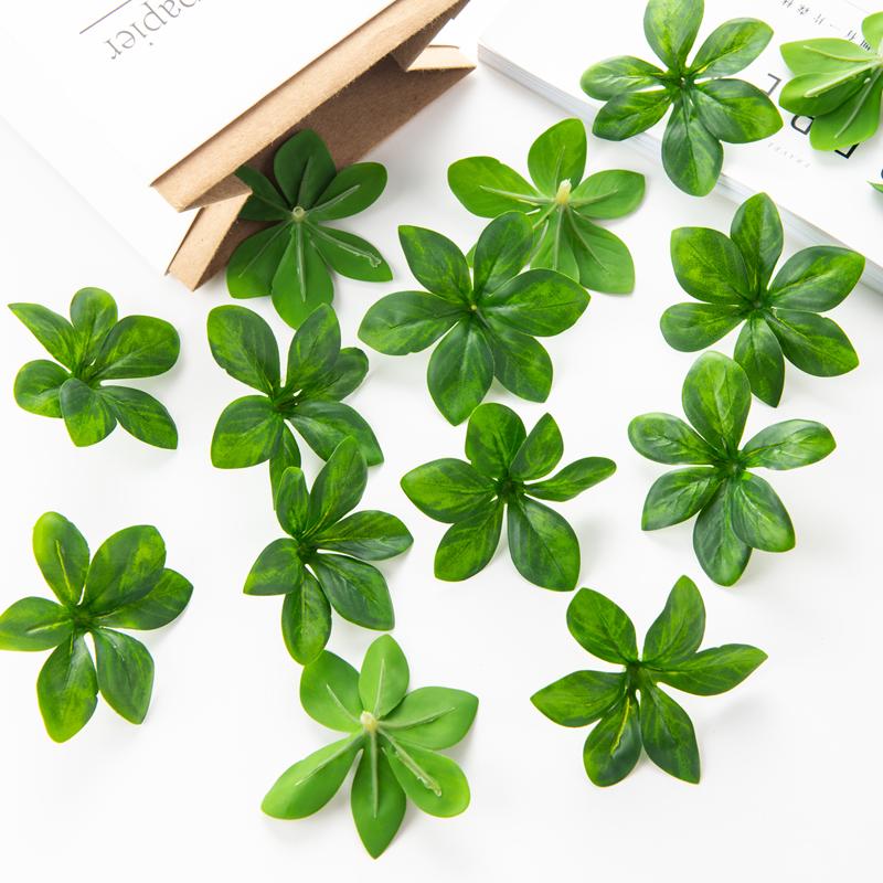 

50PC Fake Plants High Quality Hanging Bell Leaf Wedding Party DIY Wreath Christmas Home Room Decoration Artificial Roses Flowers
