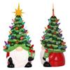 Lifelike Gnome Ornament Resin Xmas Gnome Crafts Small Christmas Dwarf Figurine for Home Office Desktop Decoration