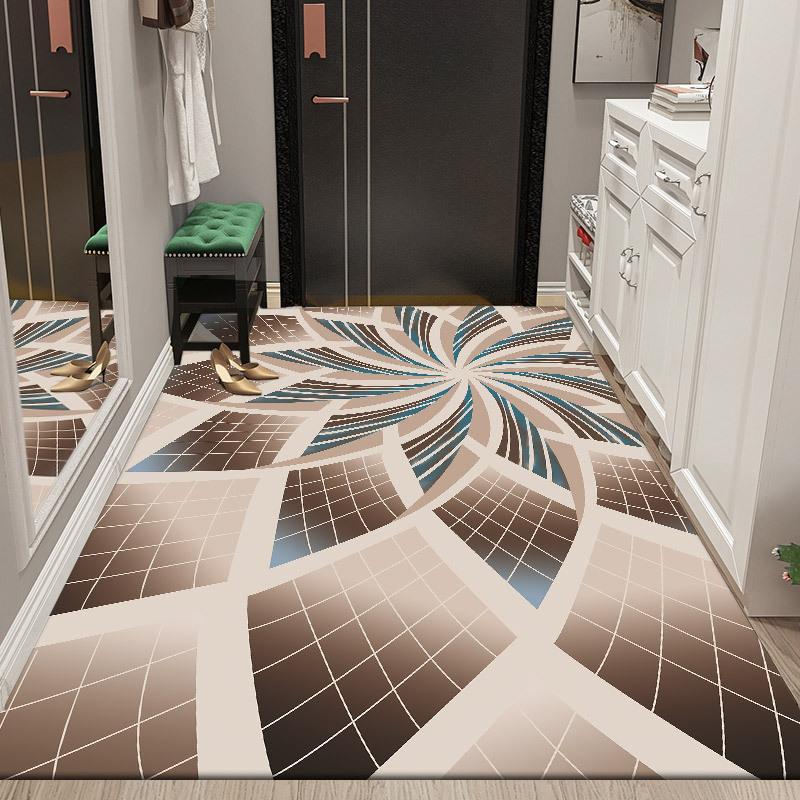 Nordic Style Floor Mat Door Mat Home Bedroom Living Room Bathroom Non-slip Absorbent Machine Washable Carpet Mat