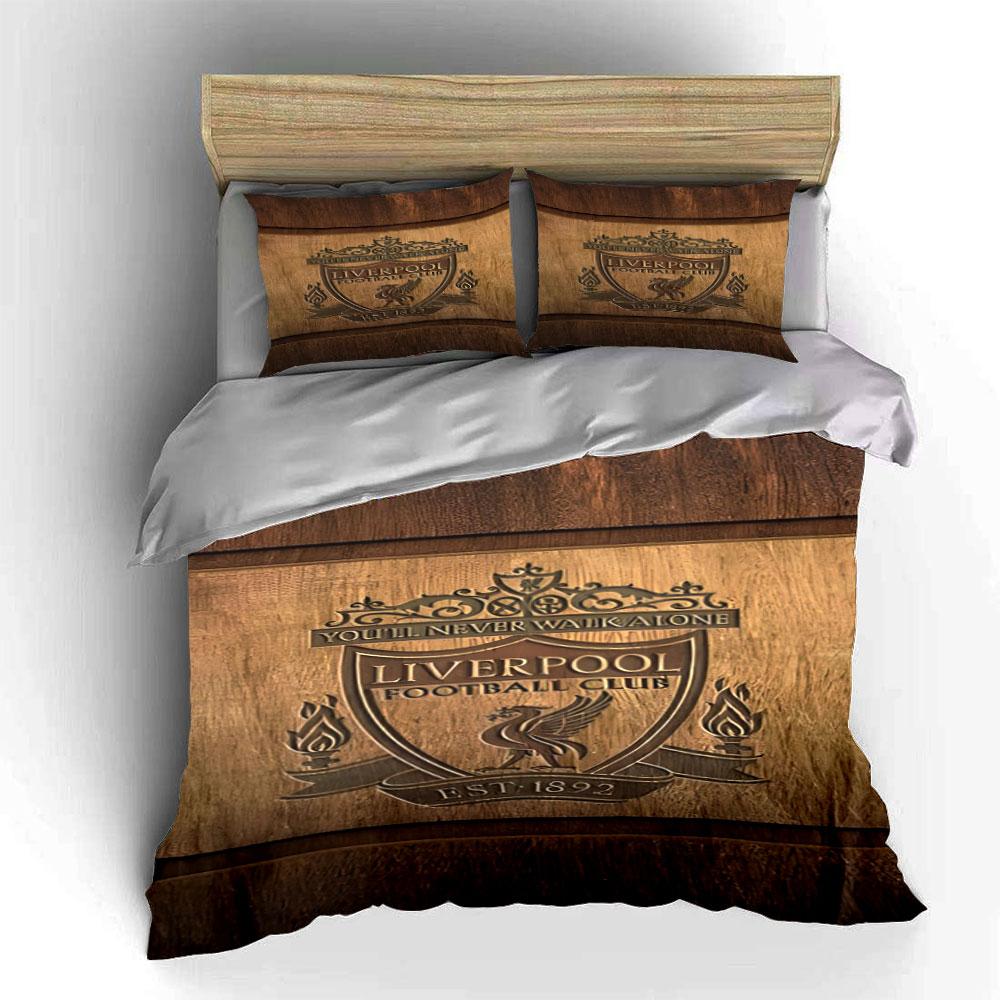 Liverpool Football Club crest. Bedding sets Duvet cover sets Duvet covers Pillowcases(1 * Duvet Cover 2 * Pillowcases without duvet insert)