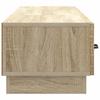 TV Stand in Sonoma Oak Finish 147 x 34.5 x 27 cm Particleboard