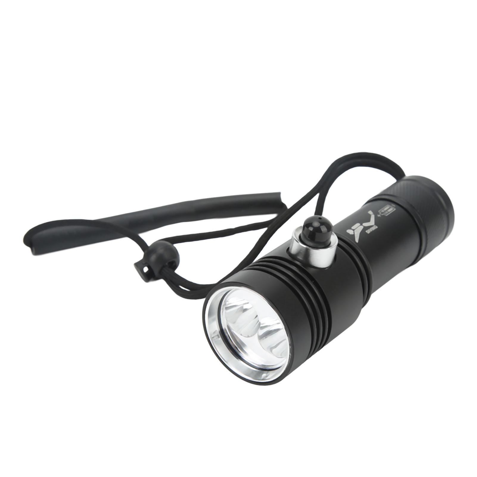

2 XHP50 Diving Flashlight Magnetic Control Switch Fixed Focus Underwater Diving Light High Power Dive Torch