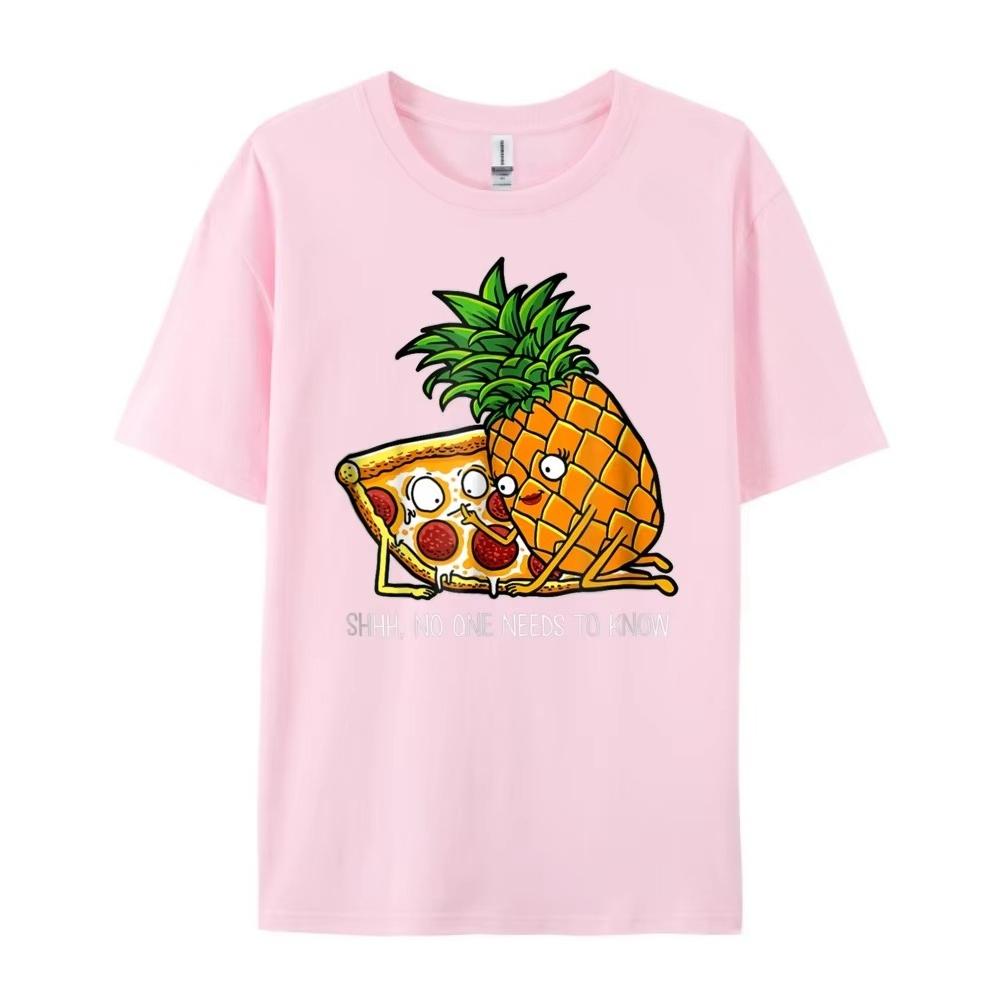 2026 Neue Ananas Pizza Lustige Peperoni Pizzas Grafik T-Shirt Herren Damen Humor Vintage Neuheit T-Shirts Herren Tee