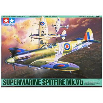 Tamiya 1/48 Masterpiece Aircraft Series No. 33 Royal Air Force Supermarine Spitfire Mk.Vb Plastic Model Kit 61033
