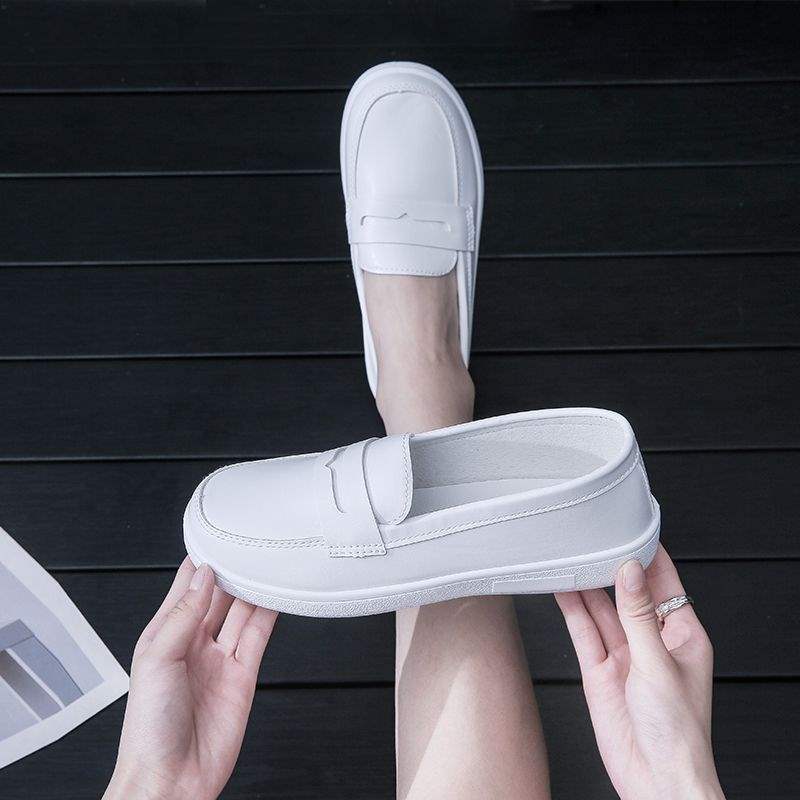 Nurse Shoes Soft Sole White Breathable Medical Work Shoes Not Tired Feet Deodorant Non-slip Flat Bottom Four Seasons Single Shoes