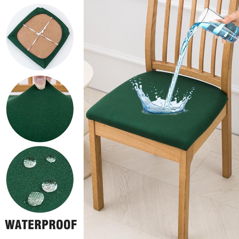 Waterproof Seat Covers For Dining Room Elastic Chairs Covers Dining Chair Cover Washable Seat Case For Kitchen,El,Restaurant