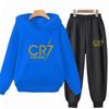 Autumn Football Star 3-12 Years Children Hoodie+Pants Suit Kid Sweatshirt 2Pcs Sets Boys Girls Trousers Toddler Tracksuits