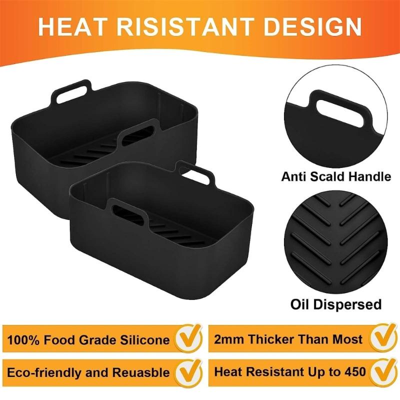 Verdicken Sie den Formkorb für DZ201 6-in-1 8 Quart Air Fryer Topf Ofen Backblech Matte