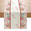 Christmas Printed Table Flag Kitchen Table Festive Decoration Small Tablecloth Linen Table Cloth