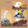 Moc Eagle Model Building Block Falcon Animal Series Bricks Assembly Toy For Children Diy Home Desk Decoraction
