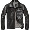 Tamanho chinês clássico estilo 1930 jaqueta de couro masculina sem revestimento couro de cabra rachado macio fino primavera outono