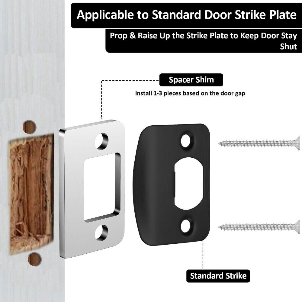 Universal Standard Door Strike Shim Plates Door Reinforcement Backplate  Residential Use