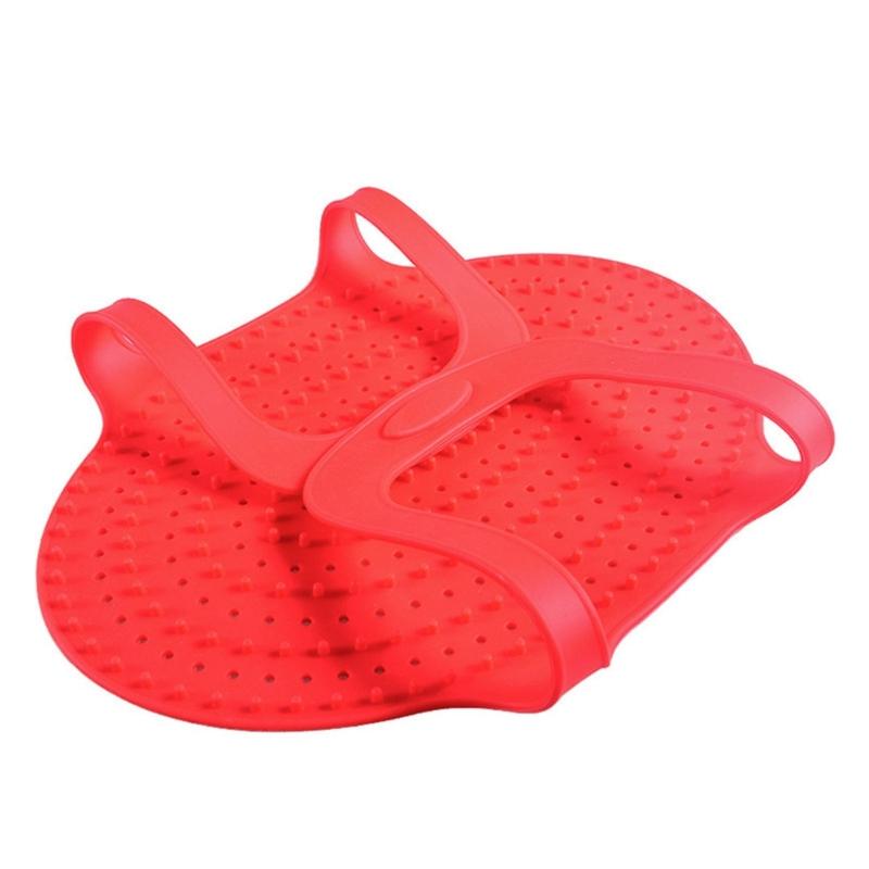 Food Grade Silicone Turkey Lift Pad with Locking Handle Heat Resistant Multipurpose Kitchen Cooking Utensil Tool
