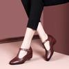 Fashionable Women's Flats, Chunky Heel Soft Sole Soft Upper Middle-Aged Shoes, Elegant Versatile Women's Shoes