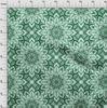 oneOone Cotton Flex Green Fabric Asian Bohemian Dress Material Fabric Print Fabric By The Yard 40 Inch