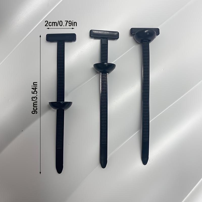 100pcs Self-Locking Nylon Cable Ties with Plastic Zipper Pulls - High-Strength UV-Resistant Fasteners for Car Repair, Home, Office & Outdoor Use