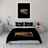 New York Rangers Rainbow Drip Design Print Bedding Set Duvet Cover Pillowcases (1* Duvet Cover 2* Pillowcases Do Not Include Comforter)