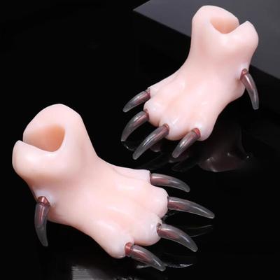 Modelo de Pata de Perro de Silicona Herramienta de Práctica Simulación de Recorte Enseñanza para Peluqueros
