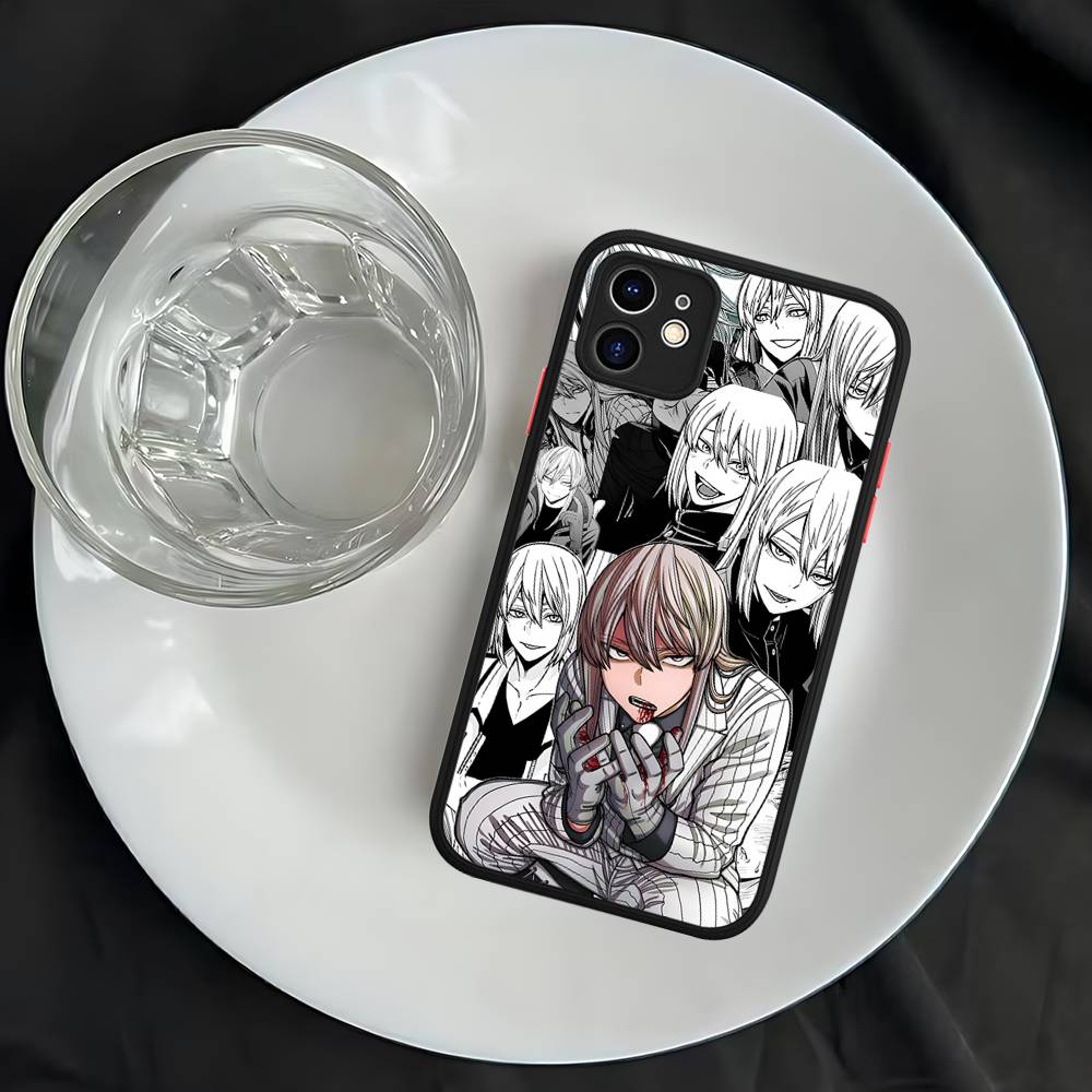 Hot Anime T-Tougen A-Anki For IPhone 16 Pro Max 15 14 13 12 11 XS MAX X Plus Candy Color Matte TPU Phone Cover