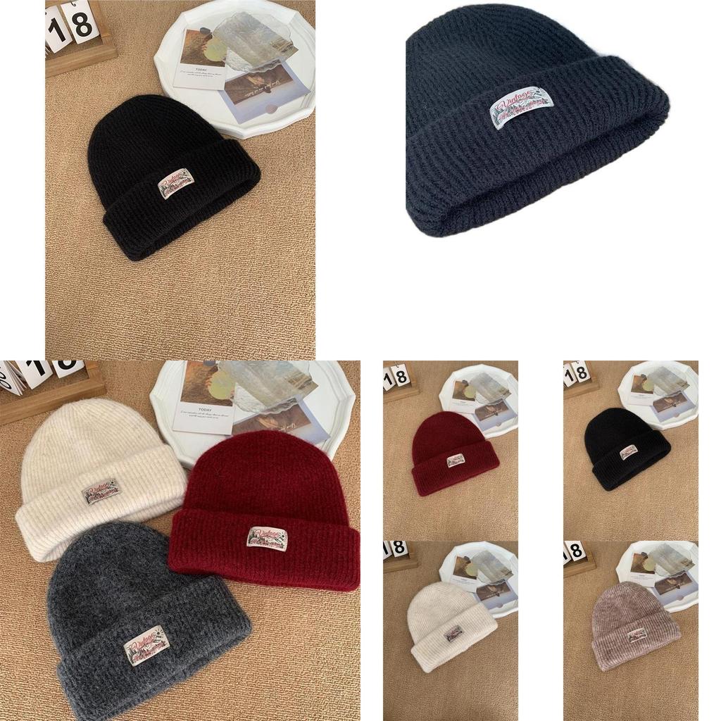 Cotton Knitted Beanie Hat For Women With Warm Coverage For Winter Outdoor Activities