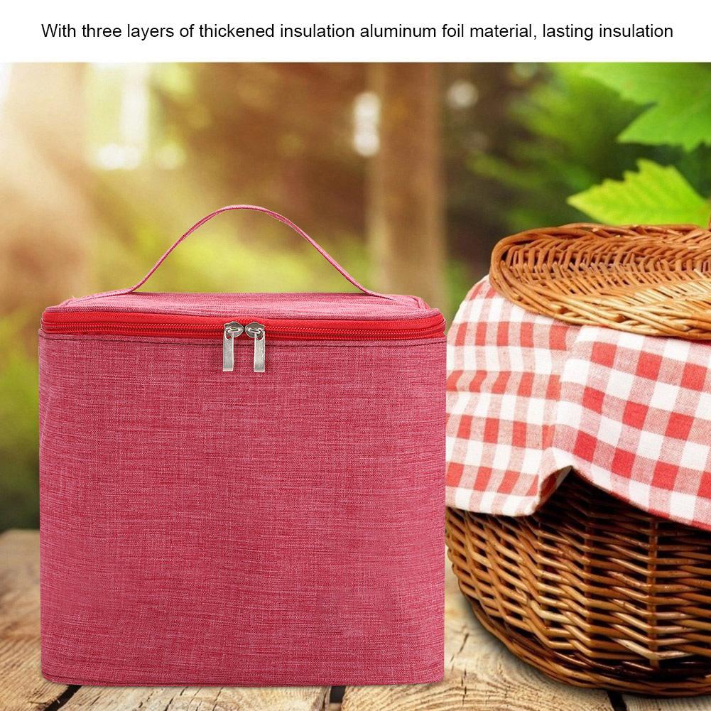 Portable Waterproof   Thermal Lunchbox Food Container Storage Bag for Picnic   Outdoor