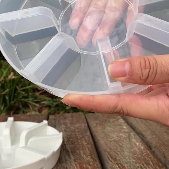 Flower Pot Tray Good Drainage Moisturizing Effect Lightweight Design Drainage Plant Tray Hollow Design Plant Saucer