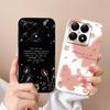 Weiche neue Hüllen für Xiaomi 14T 15 Pro Capa Hübsche Wolkenblumen Stilvoller Schutz aus flüssigem Silikon Langlebiger Anti-Tropfen für Xiaomi Shell Back Covers