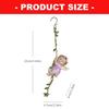 Elegant Flower Fairies Garden Statue Resin Hanging Angel Figurine Ornament With Hook For Balconies And Home Decoration