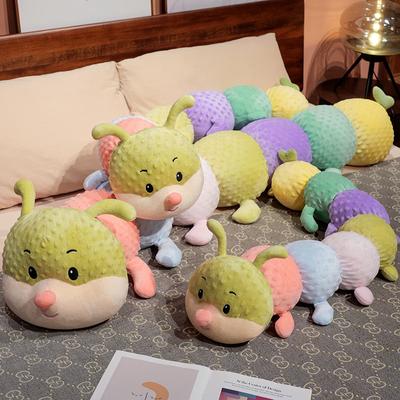 110/130 cm Cartoon Weiche Bunte Raupe Plüsch Spielzeug Kissen Kinder Kinder Gefüllte Plüsch Spielzeug Wurm Weiche Plüsch Puppe Geburtstag geschenk