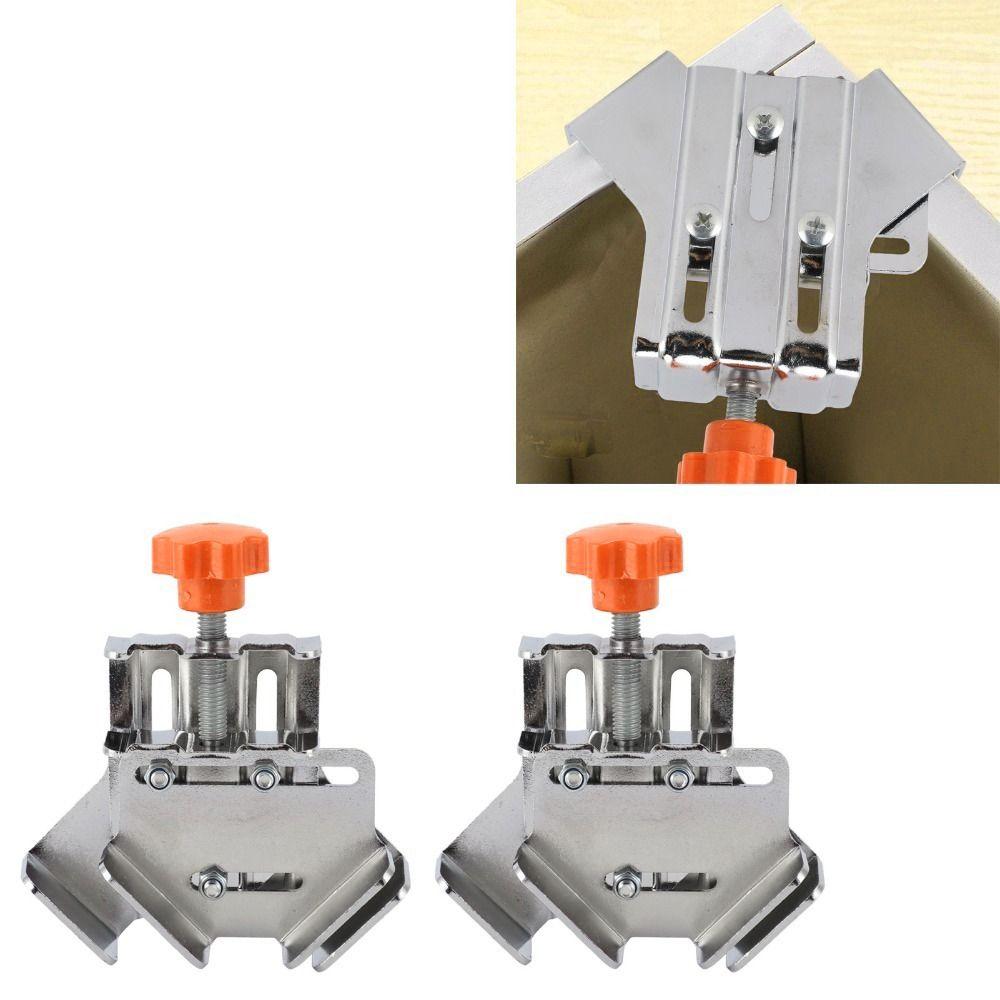 2pcs Open Style Corner Clamp Adjustable Miter Joint Clamp Durable Right Angle Clamp Metal Pipe