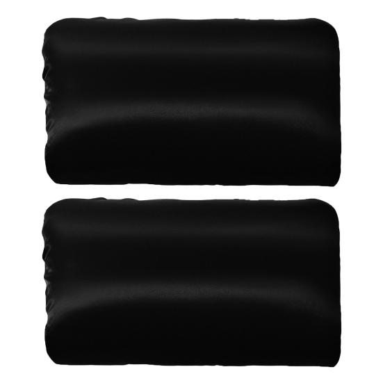 2Pcs/Set Satin Pillowcase Hair Skin Elastic Band Soft Dustproof Wrinkle Free Washable