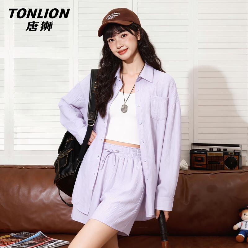 TonLion Women's Lightweight Breathable Shirt & Shorts Set