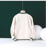 Korean Style Kids' Letter Stand Collar Baseball Jackets for Spring & Autumn